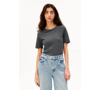 LUALAA LEINEN-MIX T-SHIRT | Leinen-Mix - grau (M)