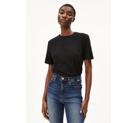 LUALAA LEINEN-MIX T-SHIRT | Leinen-Mix - schwarz (XL)