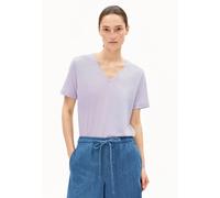 LUALAA V-NECK | T-Shirt aus Bio-Baumwolle - lila (L)