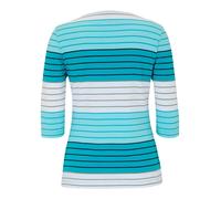 3/4-Arm-Shirt JOY SPORTSWEAR "3/4 ARM SHIRT LUANA", Damen, Gr. 50, light topaz stripes, Obermaterial: 95% Baumwolle, 5% Elasthan, Shirts 3/4-Arm-Shirt (81430006-50) light topaz stripes
