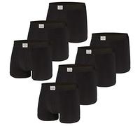 Luca David, Herren Boxershorts, Jersey Trunks, 7er Pack (L / 6, schwarz)