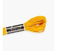 Luca-S 12er-Pack Premium-Stickgarn, 100% Gizeh-Baumwolle, Oeko TEX-zertifiziertes Stranded Cotton368 / DMC 972 / Anchor 306