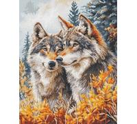 Kreuzstich Stickpackung Die Wächter des Waldes, Zählmuster, 25x32cm