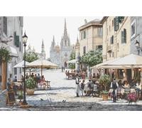 Luca-S Kreuzstich Set Gold Collection Kathedrale von Barcelona Zählmuster