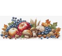 Luca-S Kreuzstich-Set Gold - Herbsternte BU5071 Kreuzstich-Set nach Zählmuster für Erwachsene, Handarbeits- und Stickset