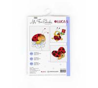 Luca-S Kreuzstich Set Meine erste Stickerei M01 3er-Set Zählmuster