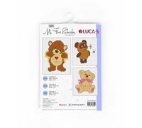 Luca-S Kreuzstich Set Meine erste Stickerei M02 3er-Set Zählmuster