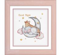 Luca-S Kreuzstich Set mit Rahmen Gute Nacht Zählmuster