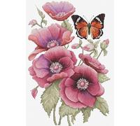 Luca-S Kreuzstich Stickpackung Der Duft von Anemonen, Zählmuster