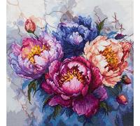 Luca-S Kreuzstich Stickpackung Der König der Blumen Zählmuster, Multifarbig