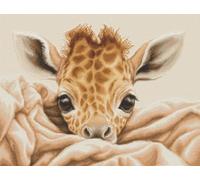 Luca-S Kreuzstich Stickpackung Die Baby-Giraffe Zählmuster
