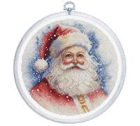Luca-S Kreuzstich Stickpackung mit Stickrahmen Santa Zählmuster