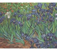 Luca-S Kreuzstichset Iris von Van Gogh, Zählmuster, 42,5x34cm