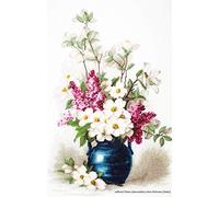 Luca-S Kreuzstichset Jasmine und Flieder, Zählmuster, 30x44,5cm