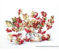 Luca-S Kreuzstichset Schneeball, Zählmuster, 33x23,5cm