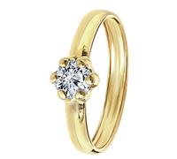 Lucardi - Damen Ring - Schmuck - Geschenk Gold