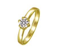 Lucardi - Ringe 585 Gold - goldfarbig 1 ct Damen