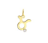 Lucardi Anhänger 9 carat - Steinbock Stier Damen