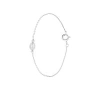 Lucardi Armband 925 Silber 18 cm - Weißgold Damen