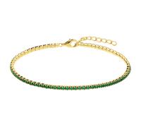 Lucardi Armband 925 Silber - Gelbgold legiert Damen