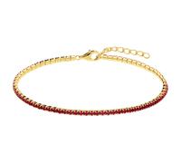Lucardi Armband 925 Silber - Gelbgold legiert Damen