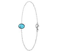 Lucardi Armband Stahl 20 cm - Gelbgold Damen