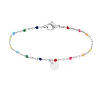 Lucardi Armband Stahl - silbern Damen