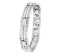 Lucardi Armband Stahl - silbern Damen