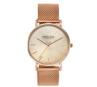 Lucardi - Armbanduhr Mesh DM1528R-030 - Damen Uhr - Spritzfest - Analog - Mit Mesh Band - Rose