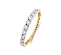 Lucardi - Damen 0 - Ring - 585 Gold - Gelbgold - 16.50/52 mm - Nickelfrei