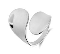 Lucardi - Damen 0 - Ring - 925 Silber - Silberfarbig - 17/53 mm - Nickelfrei