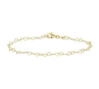 Lucardi - Damen Armband mit Plattierung - Schmuck - Geschenke für Frauen - Gold