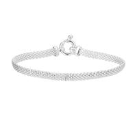 Lucardi - Damen Armband mit Plattierung - Schmuck - Geschenke für Frauen - Silber