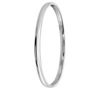 Lucardi - Damen - Armreif mit Plattierung - Armband - 925 Silber - Keine Stein - Silber - 65 mm - Nickelfrei