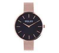 Lucardi - Damen Donna Mae Uhr mit Armband aus Mesh, roséfarben - Uhr - Stahl - Roségold legiert - 38 mm