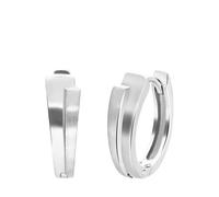 Lucardi - Damen - Ohrring mit Plattierung - Ohrringe - 925 Silber - Keine Stein - Silberfarbig - Nickelfrei