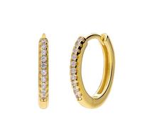 Lucardi Gold - Weiß 15.0mm Damen