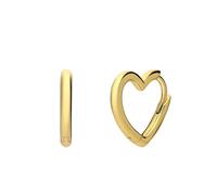 Lucardi - Damen - Ohrringe - 925 Silber - Gelbgold legiert - Nickelfrei