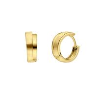 Lucardi - Damen Ohrringe mit Plattierung - Schmuck - Geschenk Gold