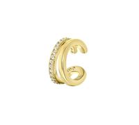 Lucardi - Damen Ohrringe mit Plattierung - Spiral - Schmuck - Geschenke für Frauen - Gold