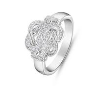 Lucardi - Damen Plattierter Ring - Schmuck - Geschenke für Frauen - Gold