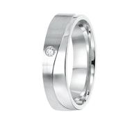 Lucardi - Damen Plattierter Ring - Schmuck - Geschenke für Frauen - Silber
