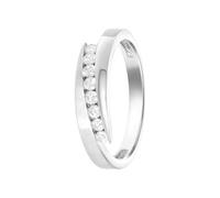 Lucardi - Damen Plattierter Ring - Schmuck - Geschenke für Frauen - Silber