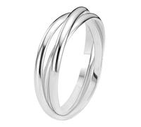 Lucardi - Damen Plattierter Ring - Schmuck - Geschenke für Frauen - Silber