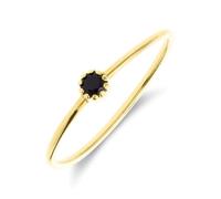Lucardi - Damen - Ring - 375 Gold - Gelbgold - 17/53 mm - Nickelfrei