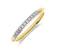 Lucardi - Damen - Ring - 585 Gold - Gelbgold - 16.50/52 mm - Nickelfrei