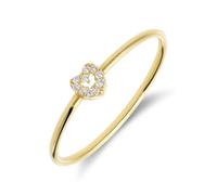 Lucardi - Damen - Ring - 585 Gold - Gelbgold - 17/53 mm - Nickelfrei