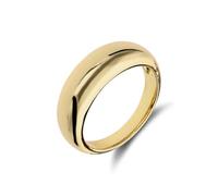 Lucardi - Damen - Ring - 925 Silber - Gelbgold legiert - 16.50/52 mm - Nickelfrei