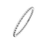 Lucardi - Damen Ring aus Edelstahl, Kugeln, 2mm - Ring - Stahl - Silberfarbig - 15/47 mm - Nickelfrei