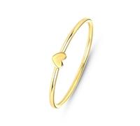 Lucardi - Damen Ring - Herzförmig - Schmuck - Geschenke für Frauen - Gold